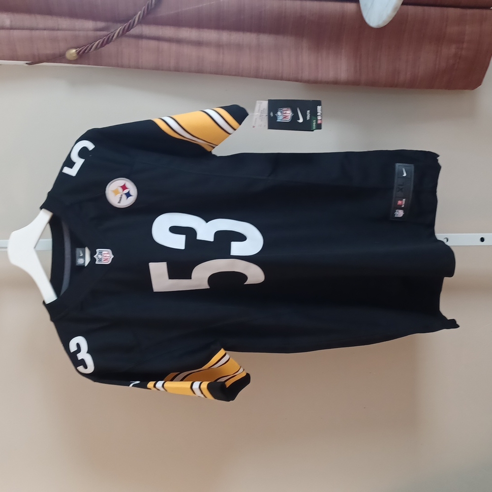 NWT YOUTH XL PITTSBURGH STEELERS #53 POUNCEY